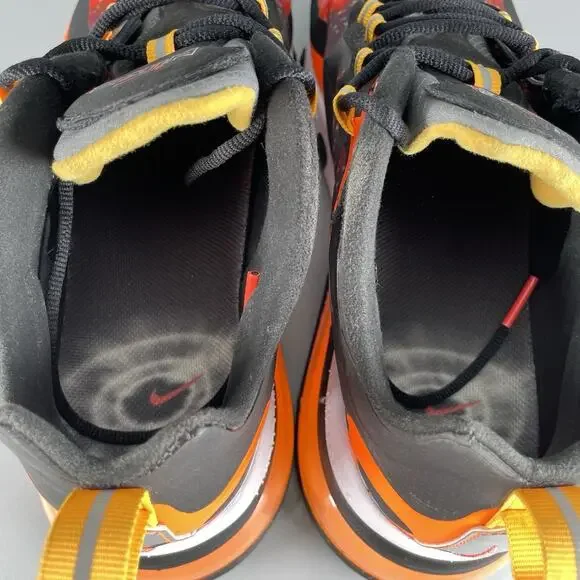 Nike Air Max 270 React Supernova 2020 Men’s 8.5 Orange Running Sneakers Athletic - Picture 8 of 9
